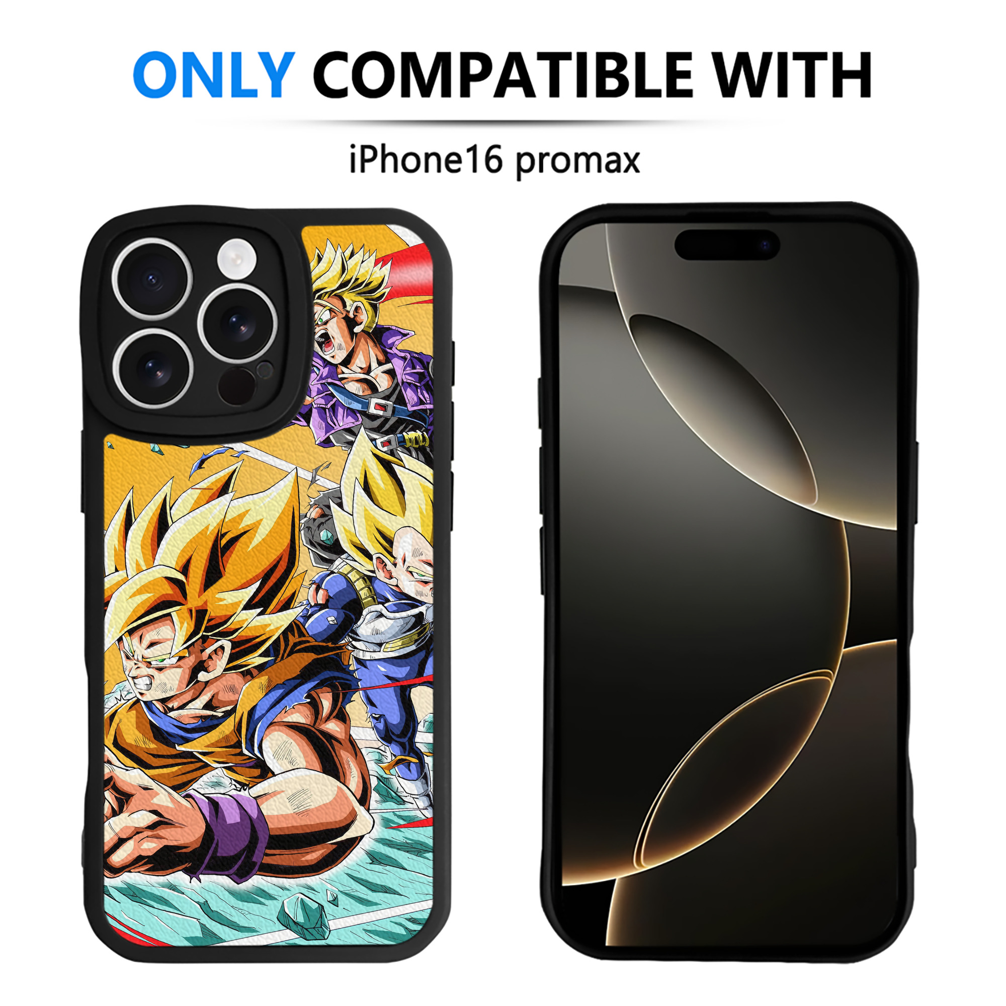 （画像用） ドラゴンボール DRAGON BALL 【iPhone 16シリーズ対応】シリコンスマホケース（レザー調） 材質：シリコン